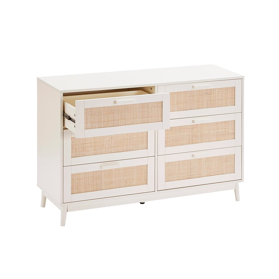 Isla 6 Drawer Chest - Cream