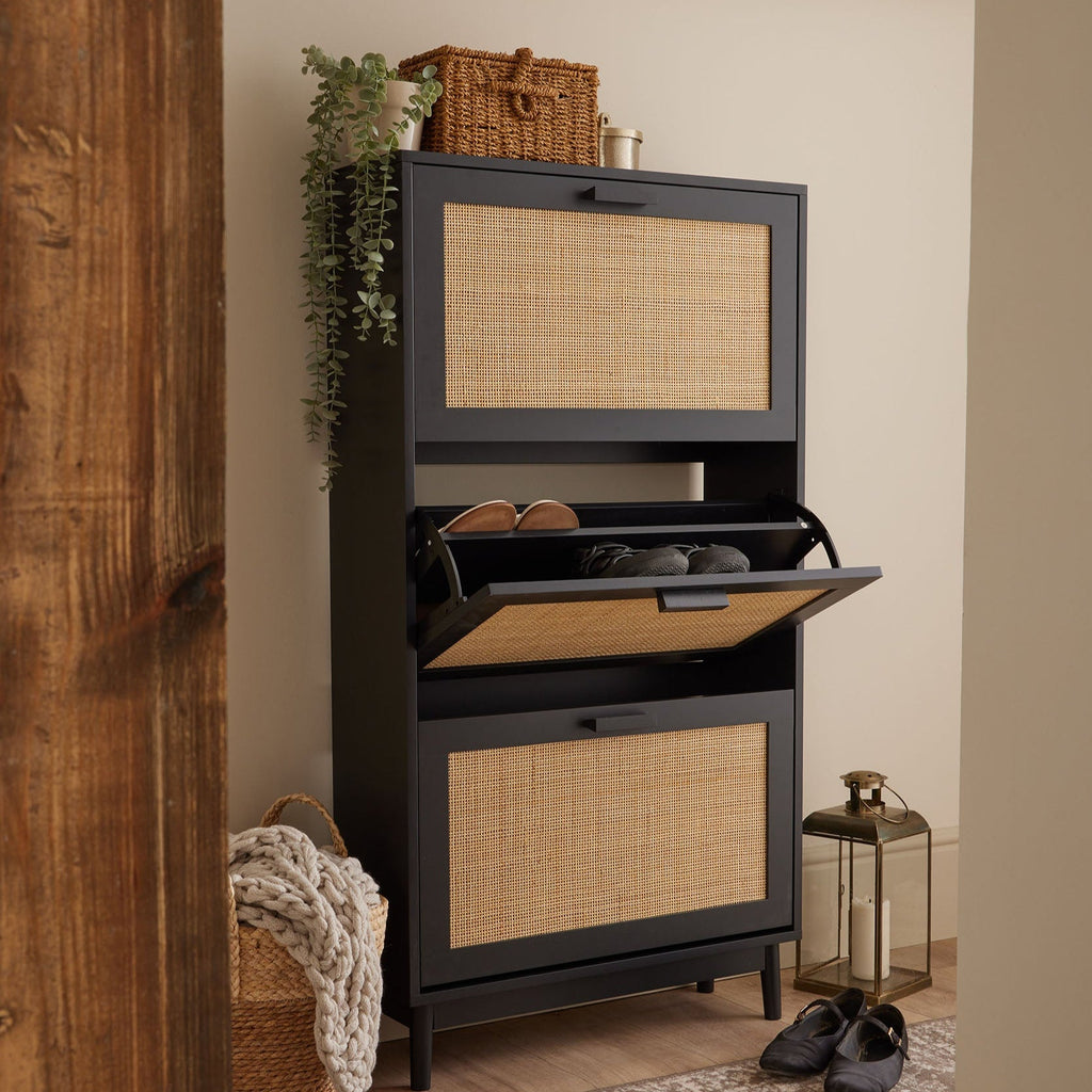 Isla Shoe Cabinet - Black