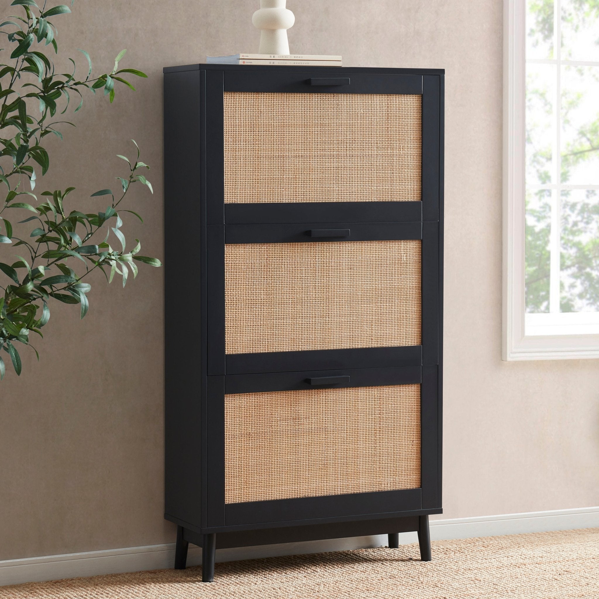 Isla Shoe Cabinet - Black