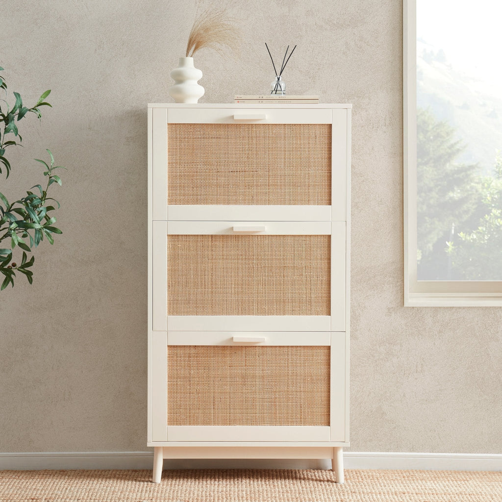 Isla Shoe Cabinet - Cream
