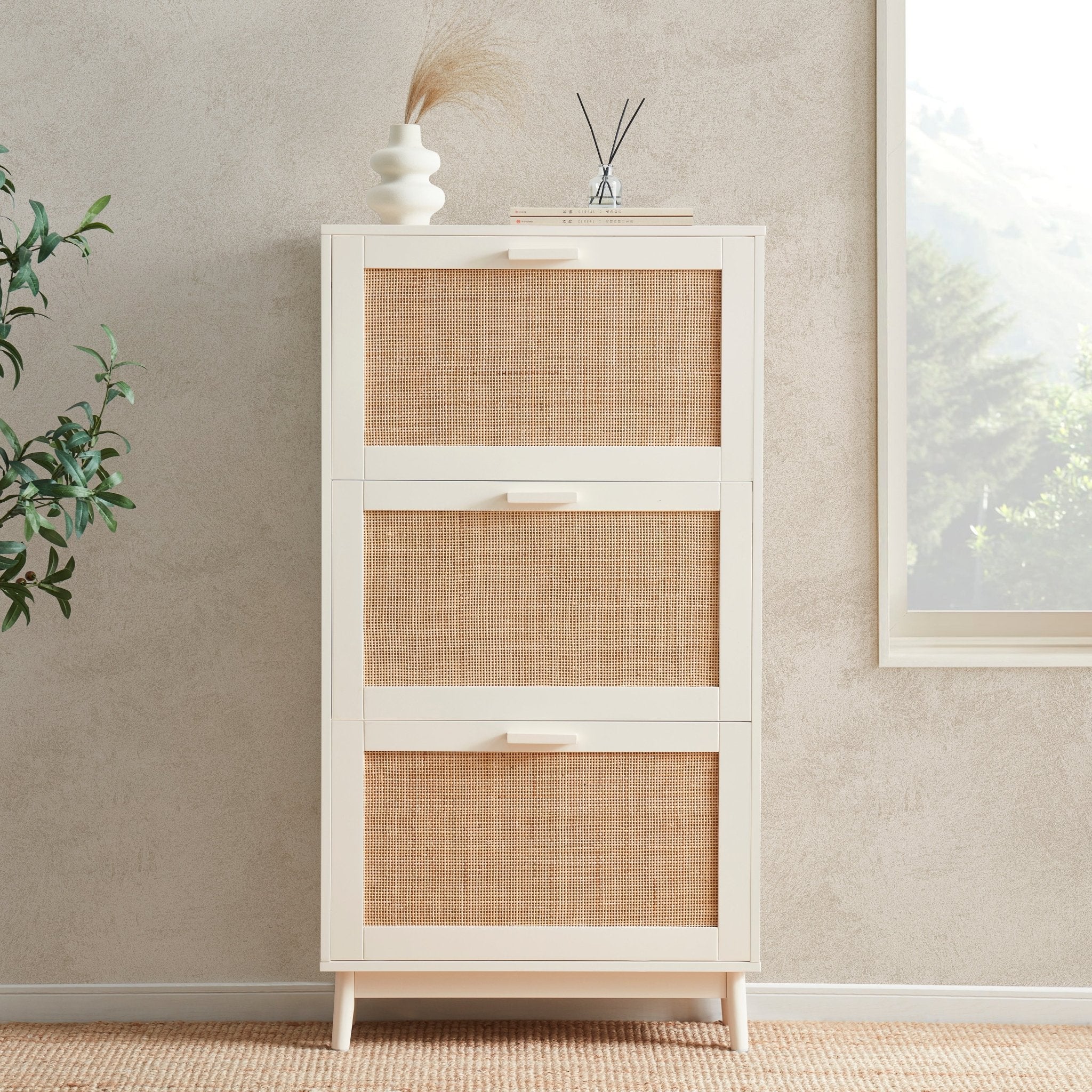 Isla Shoe Cabinet - Cream