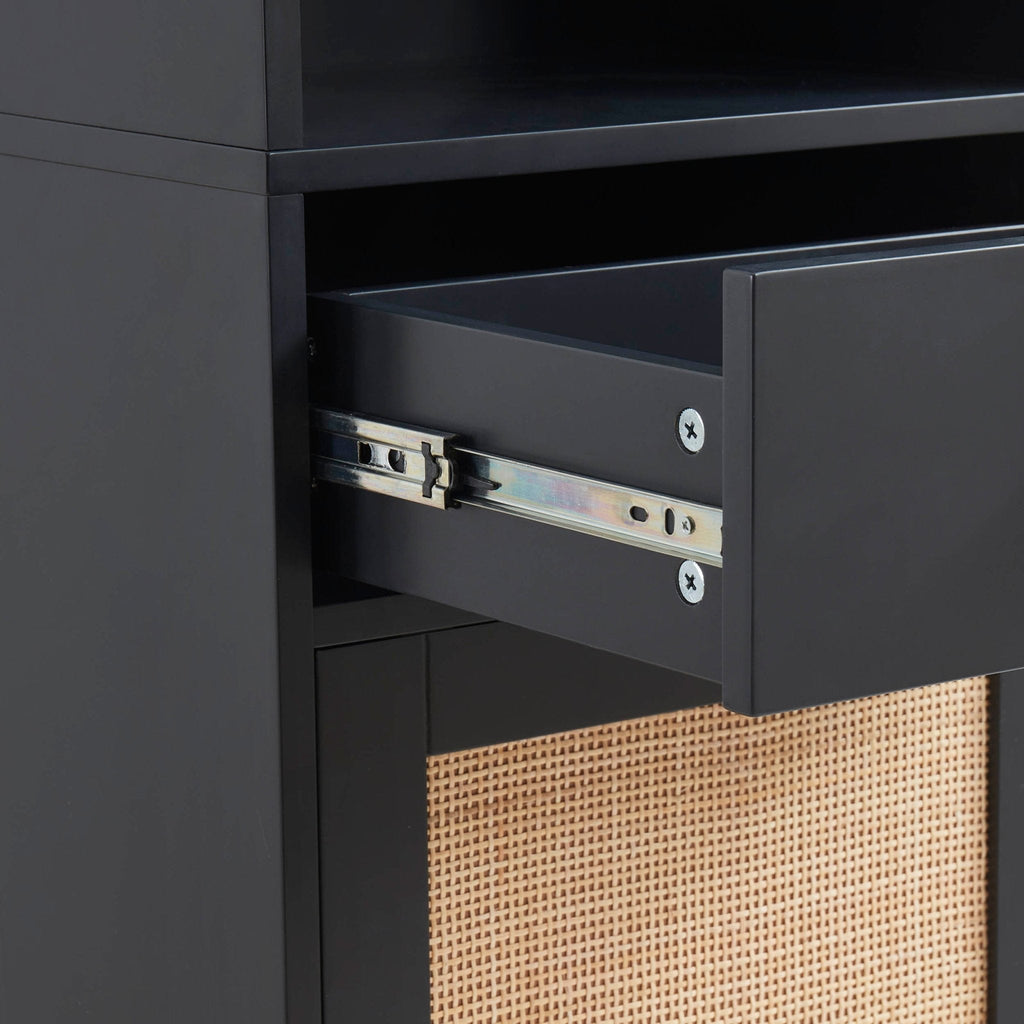 Isla Tall Storage Unit - Black