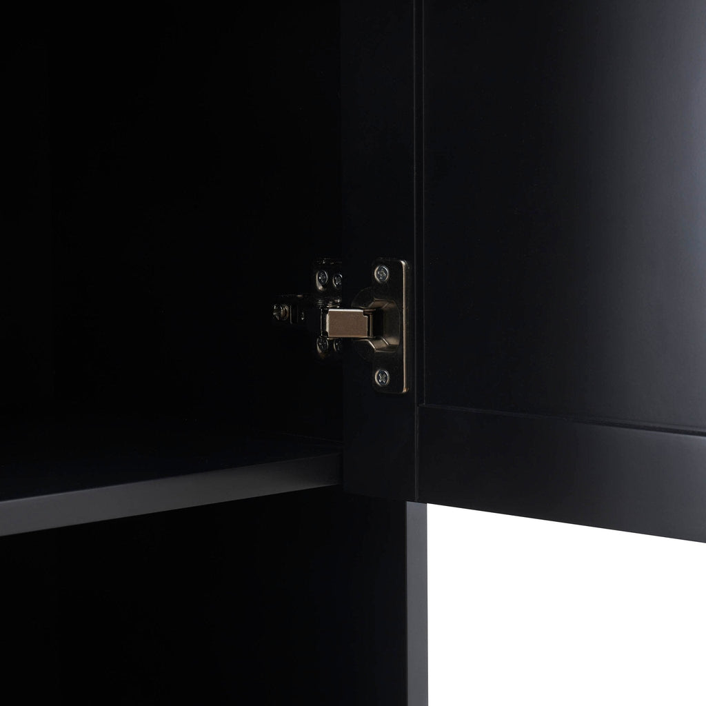 Isla Tall Storage Unit - Black