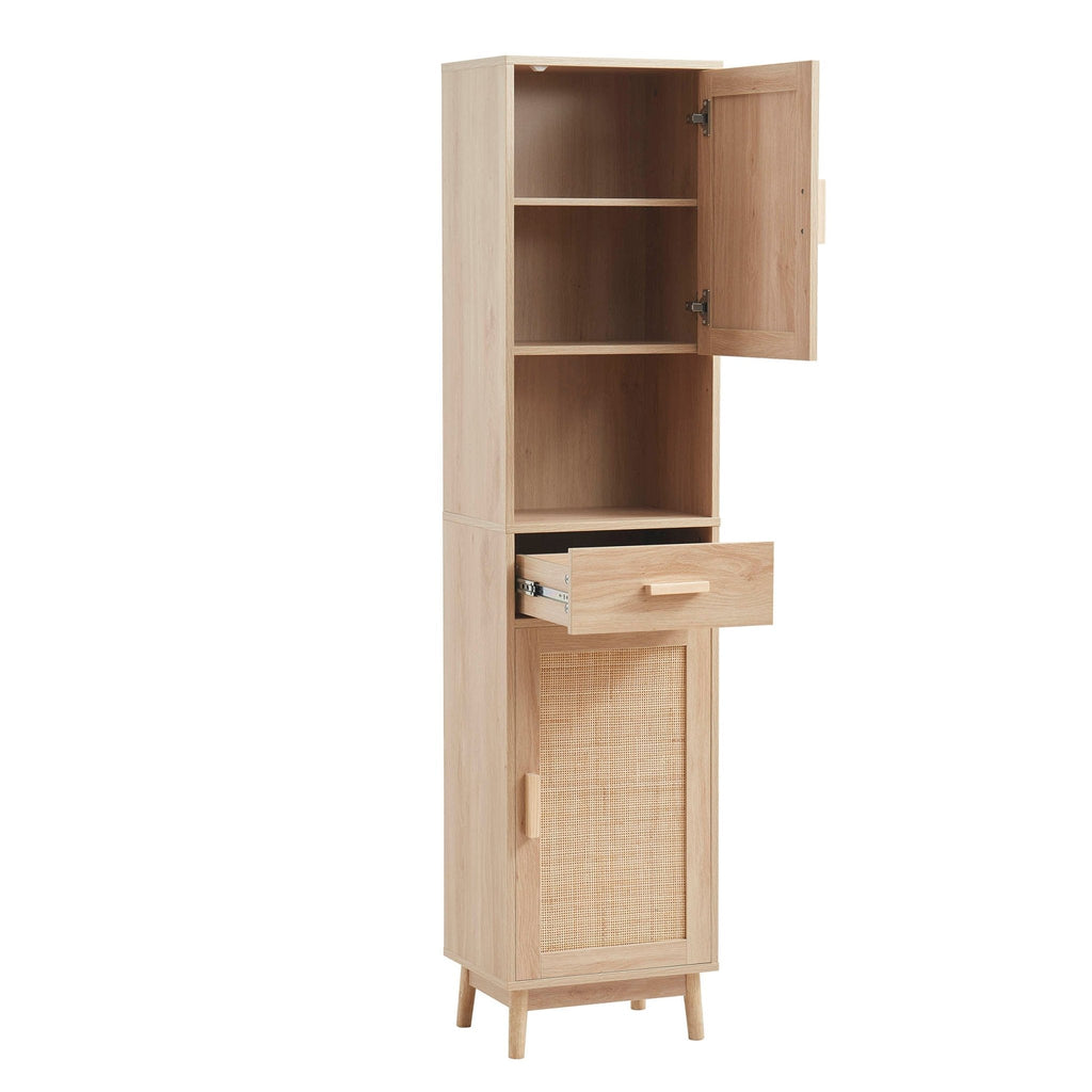 Isla Tall Storage Unit - Natural