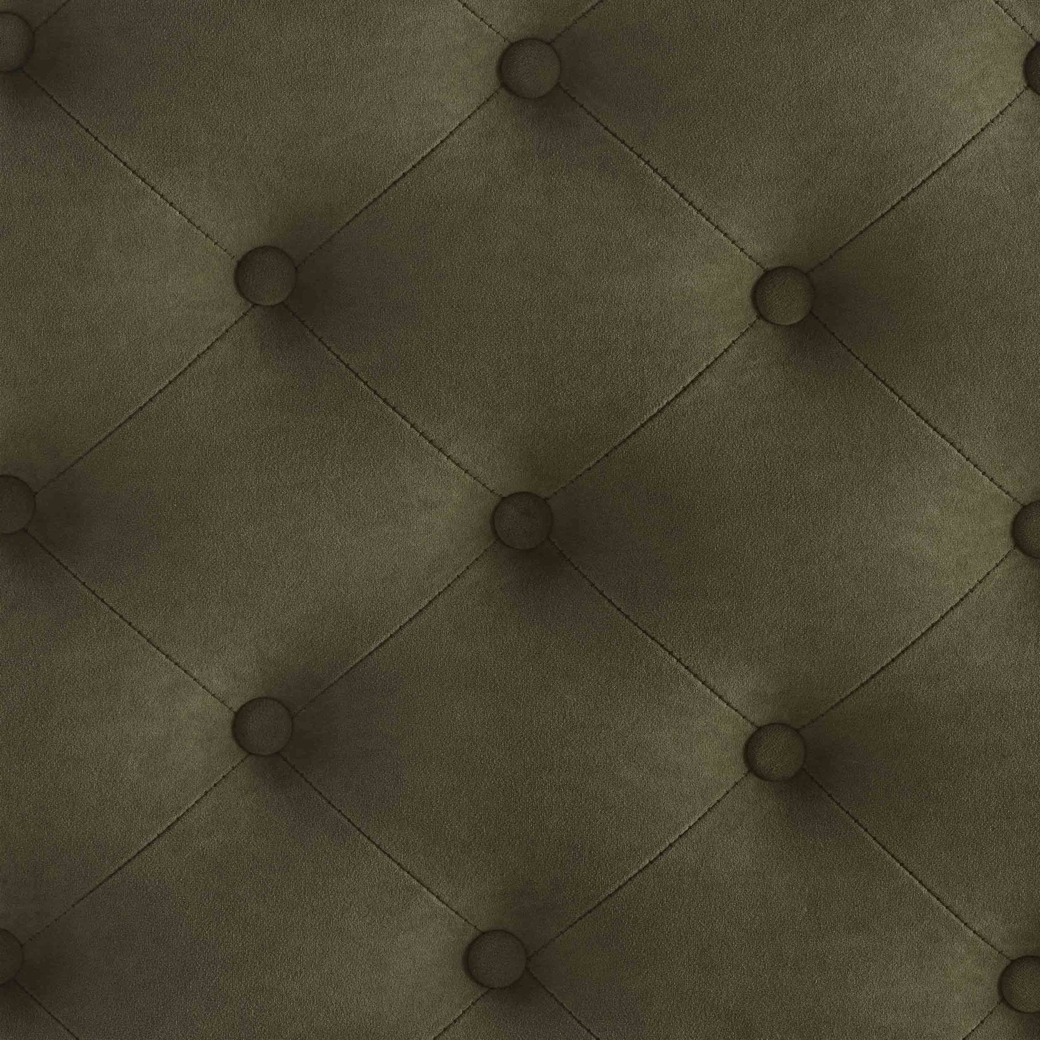 Knaresborough Button Back Coffee Table Pouffe - Olive