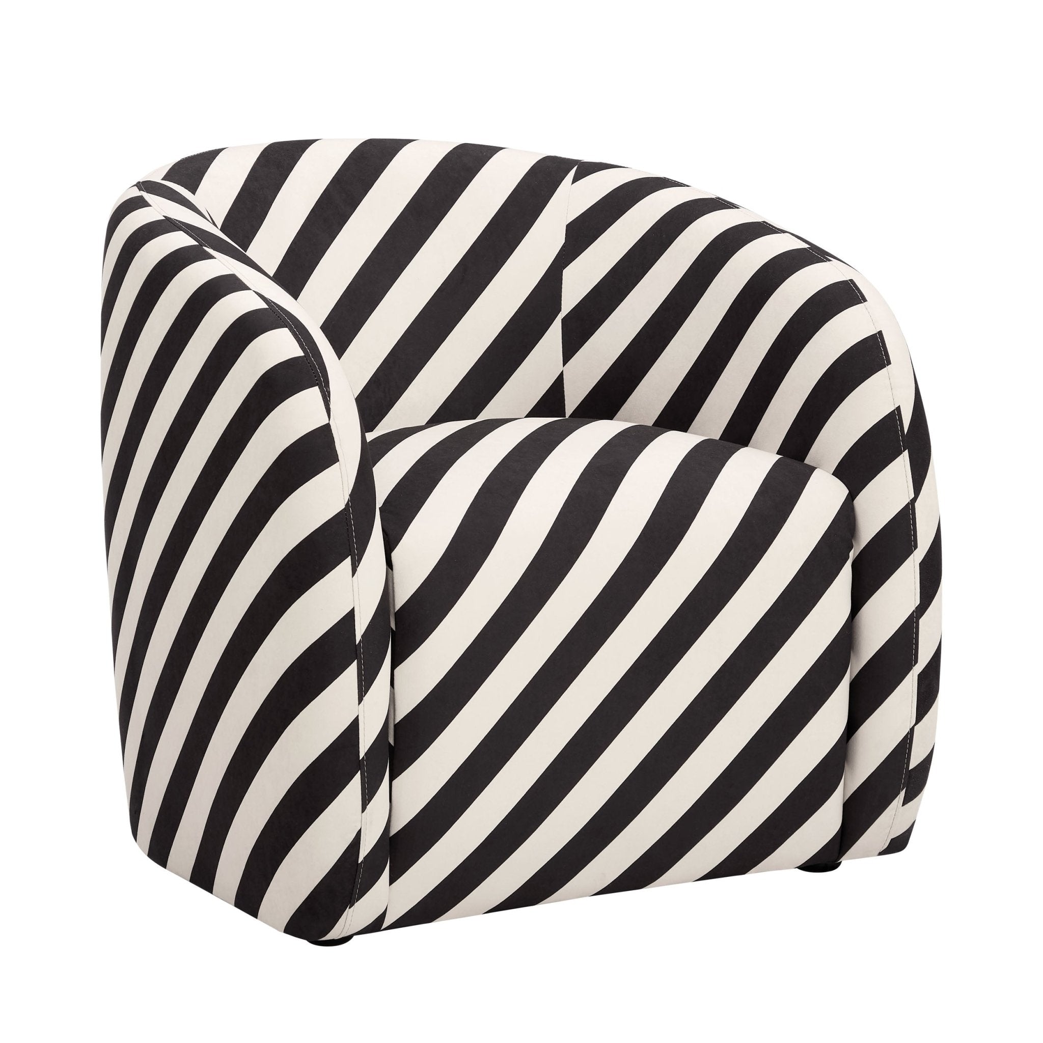 Liberty Accent Chair - Mono Stripe