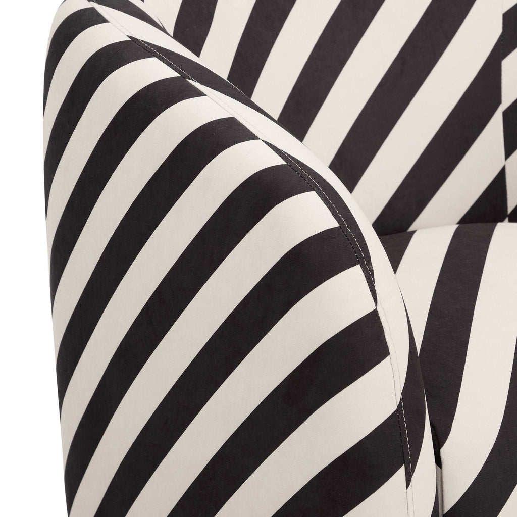 Liberty Accent Chair - Mono Stripe