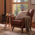 Alia Accent Chair - Faux Leather Tan