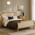 Luxor Bed Frame - Cream Linen
