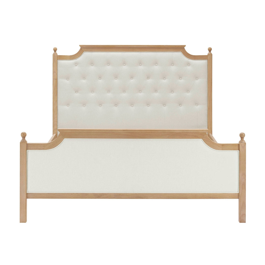 Luxor Bed Frame - Cream Linen