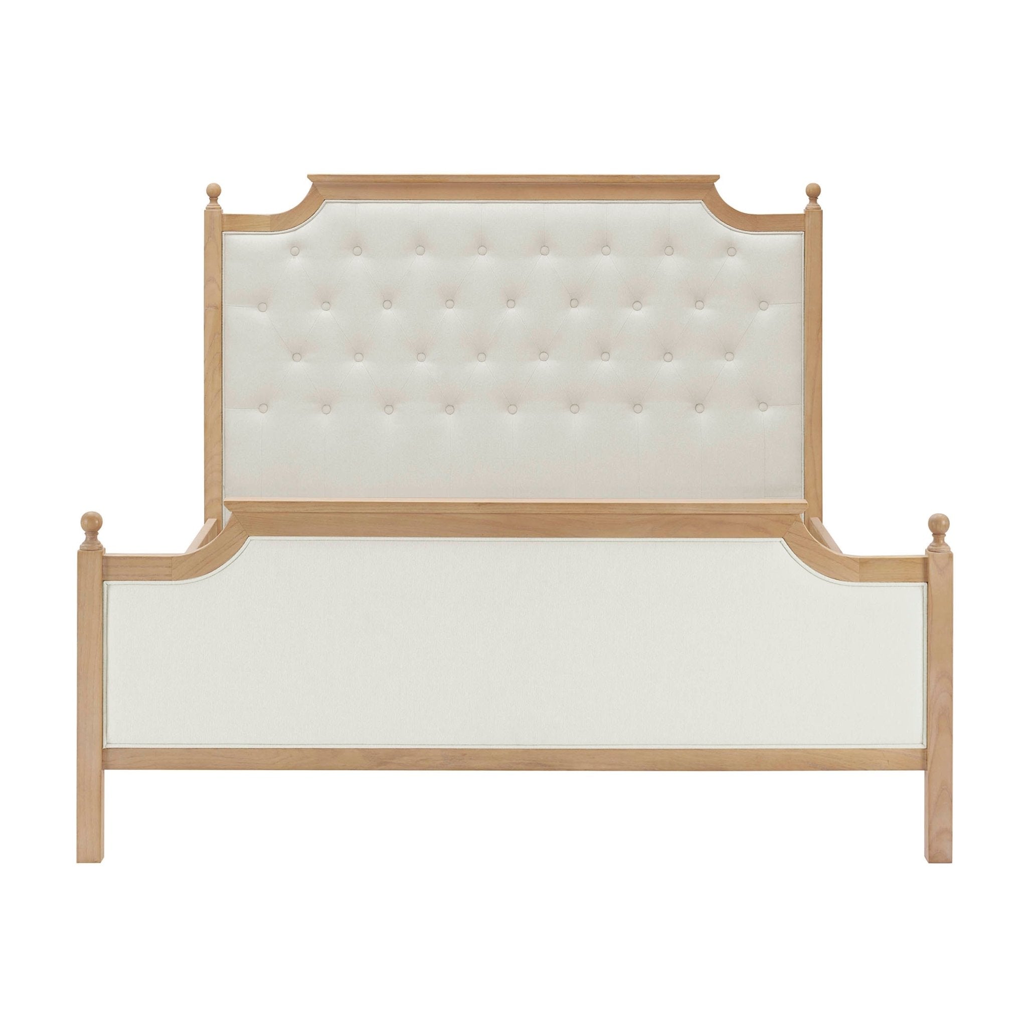 Luxor Bed Frame - Cream Linen