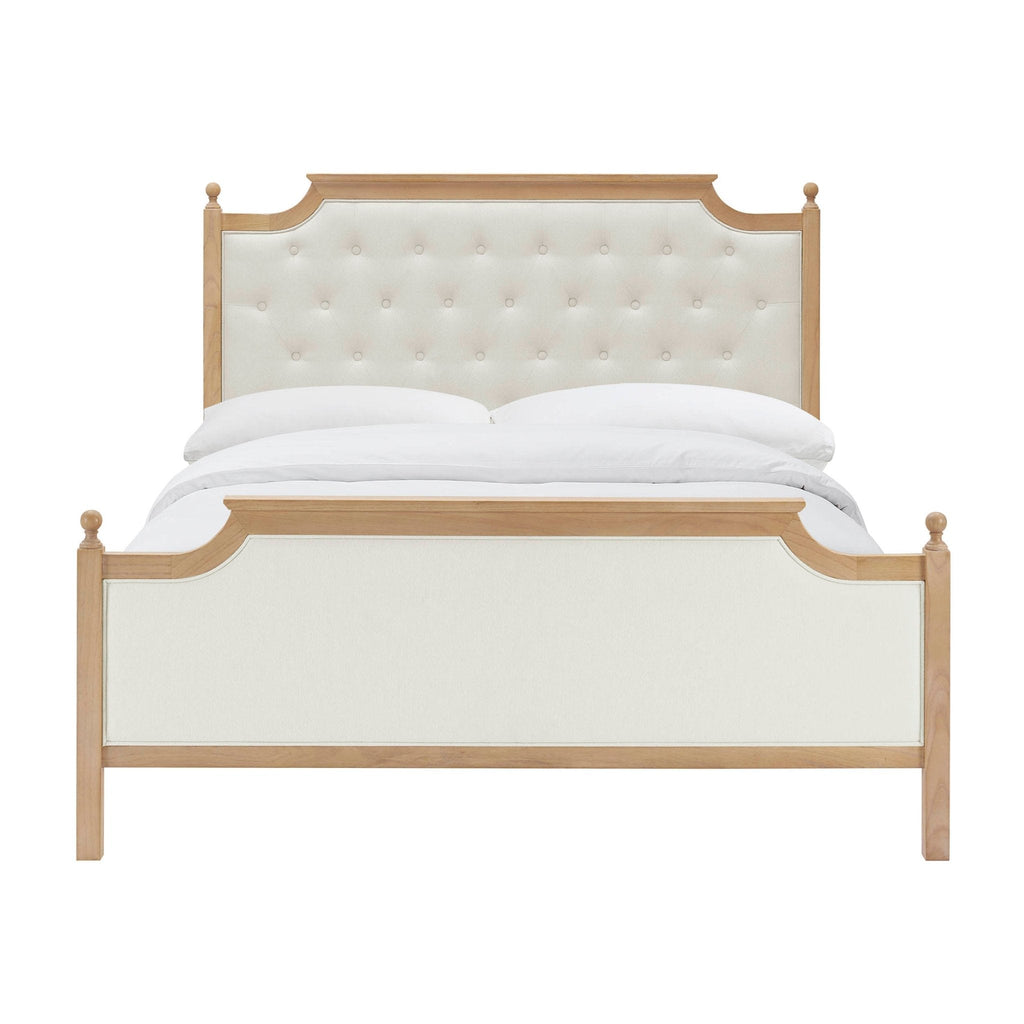 Luxor Bed Frame - Cream Linen