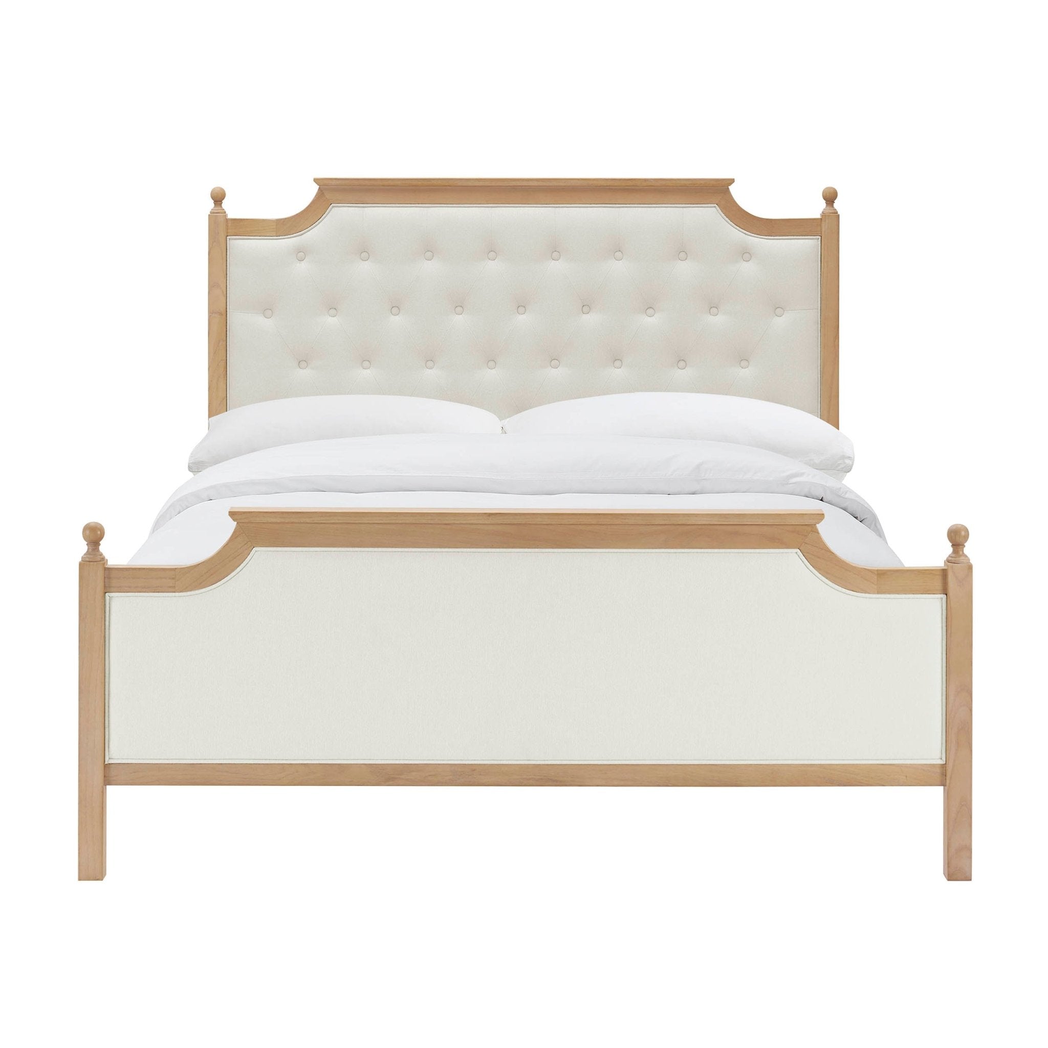 Luxor Bed Frame - Cream Linen