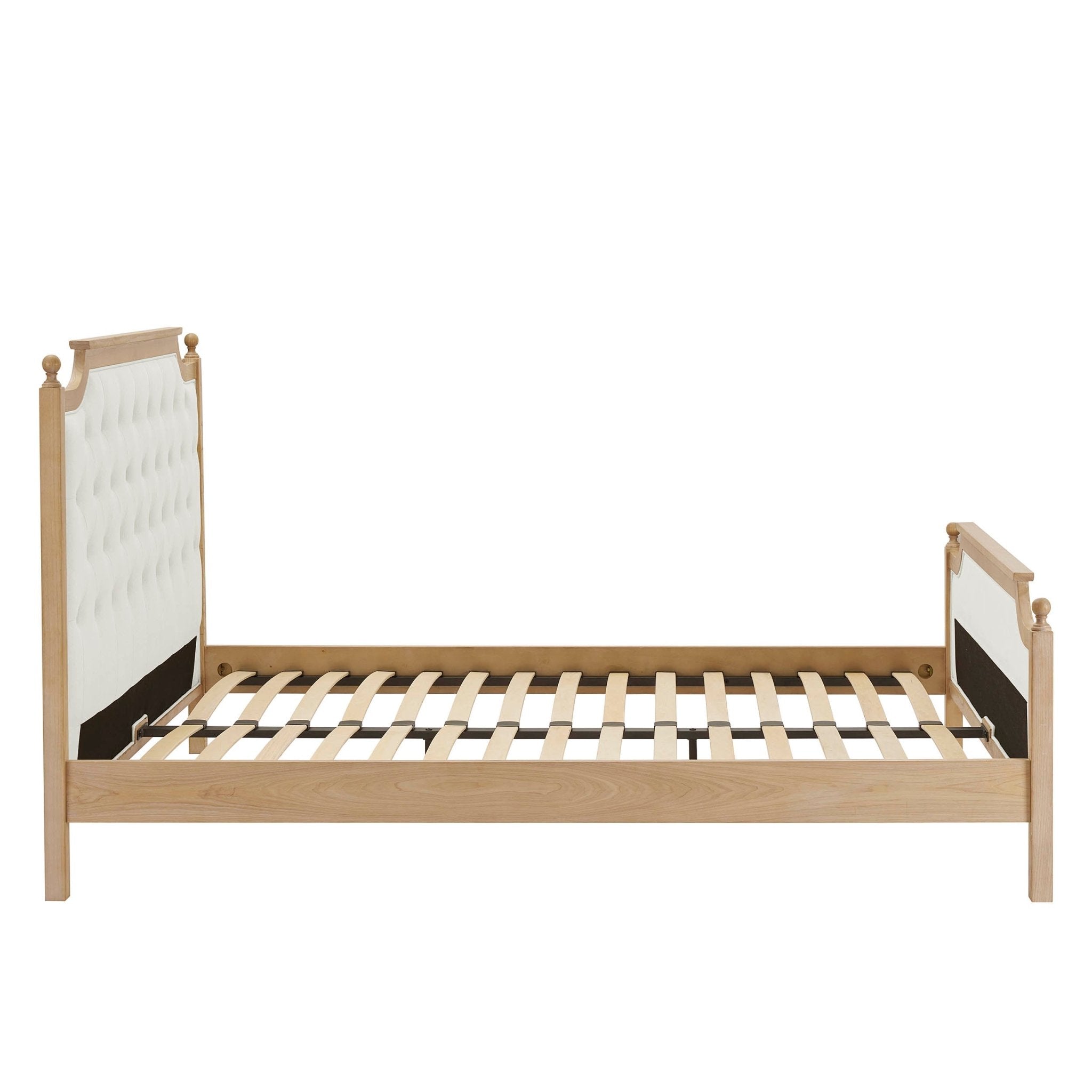 Luxor Bed Frame - Cream Linen