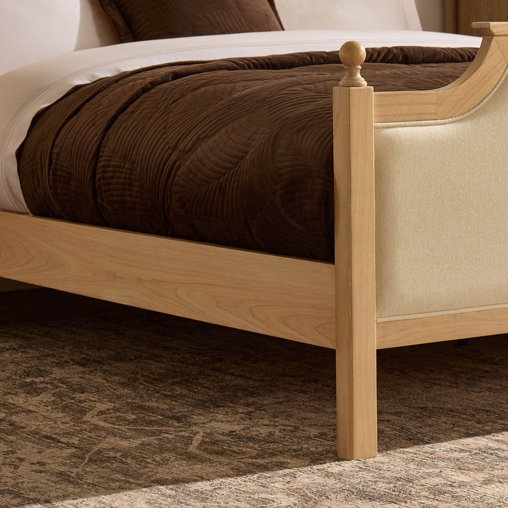 Luxor Bed Frame - Cream Linen