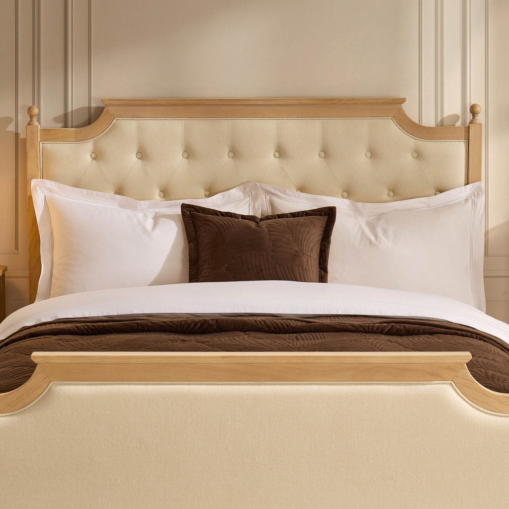 Luxor Bed Frame - Cream Linen