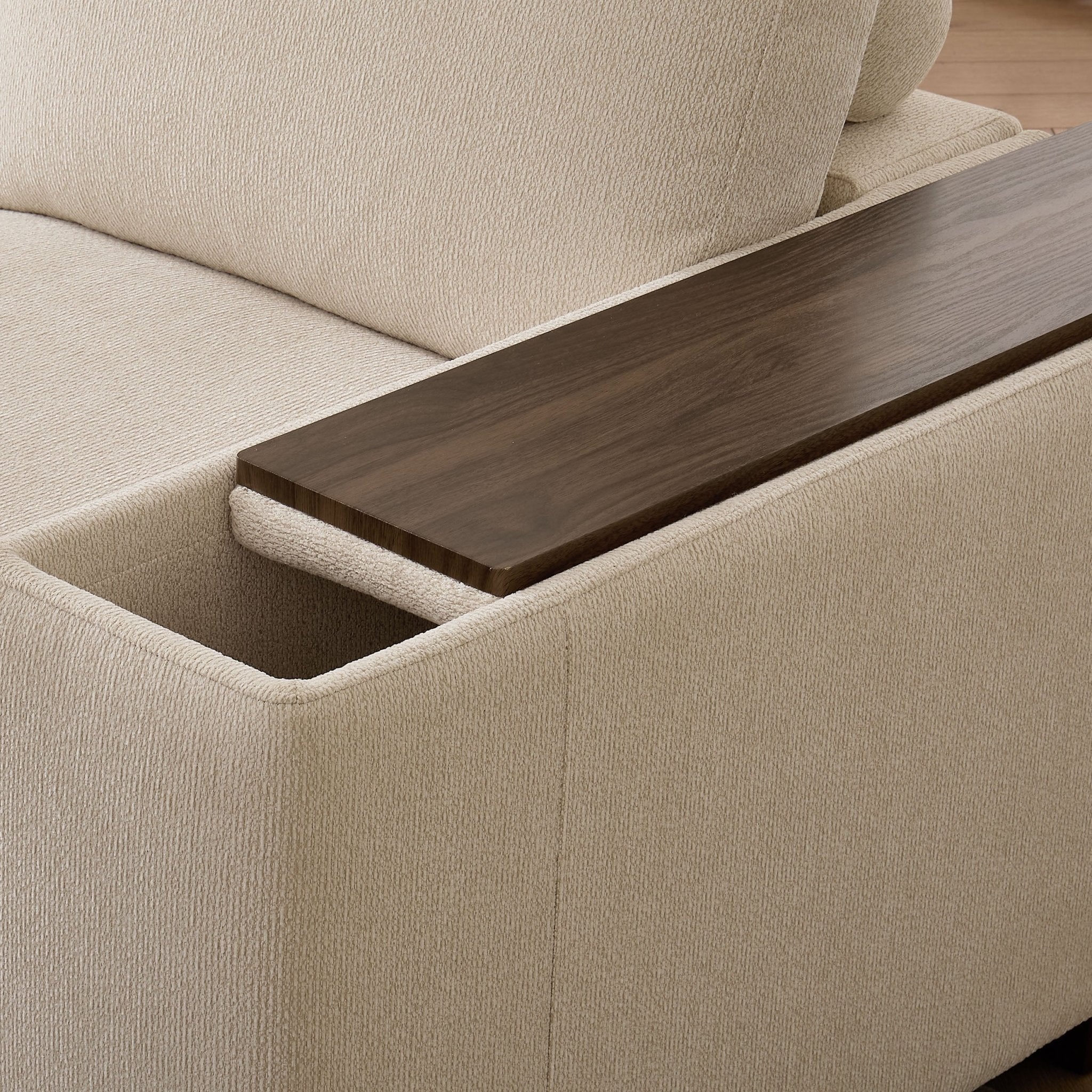 Lyon Armchair - Speckled Sand Boucle