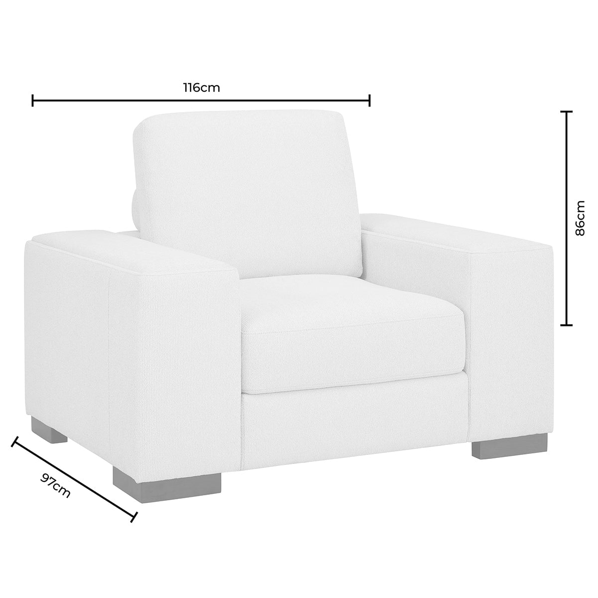 Lyon Armchair - Speckled Sand Boucle