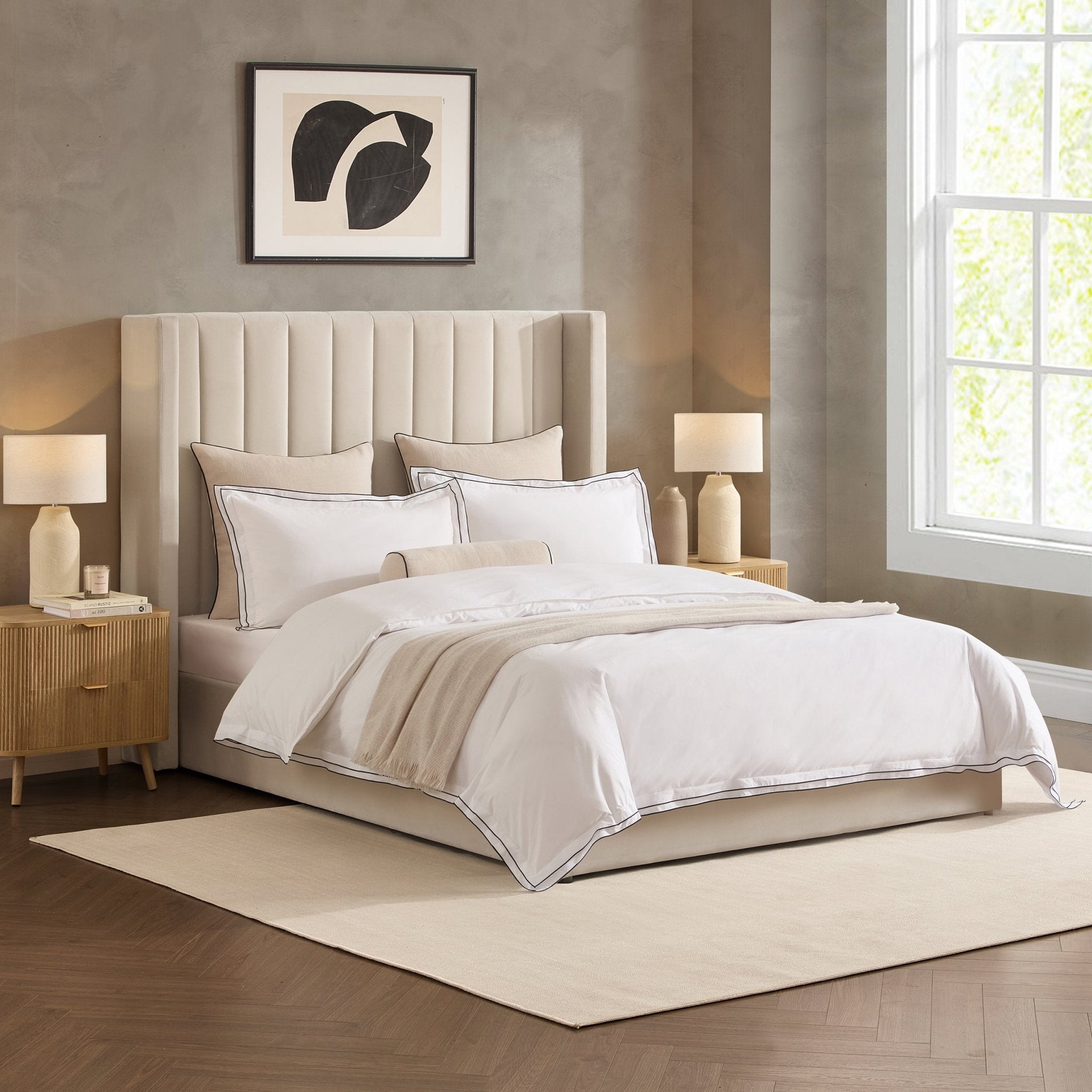 Madison Ottoman Storage Bed - Ecru