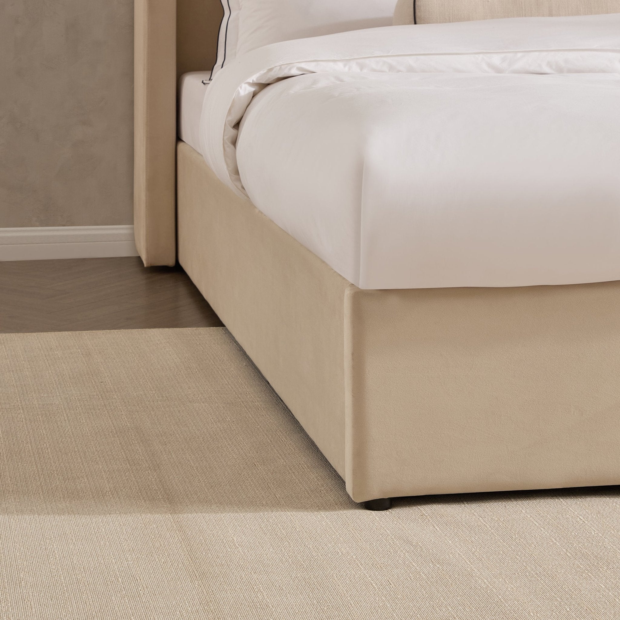 Madison Ottoman Storage Bed - Ecru