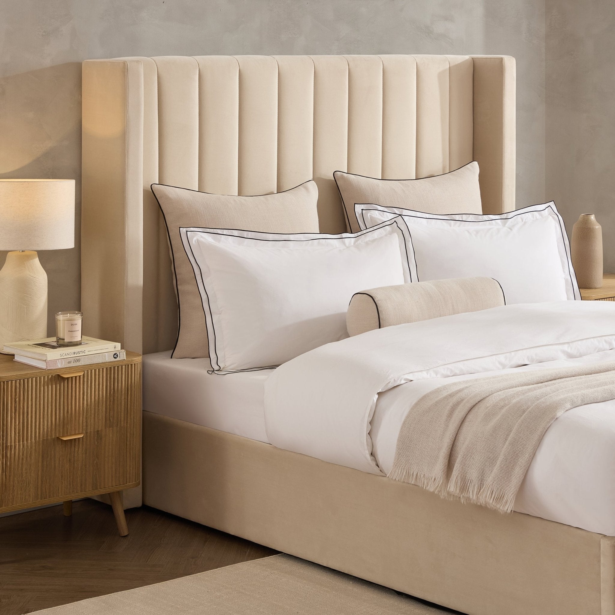 Madison Ottoman Storage Bed - Ecru
