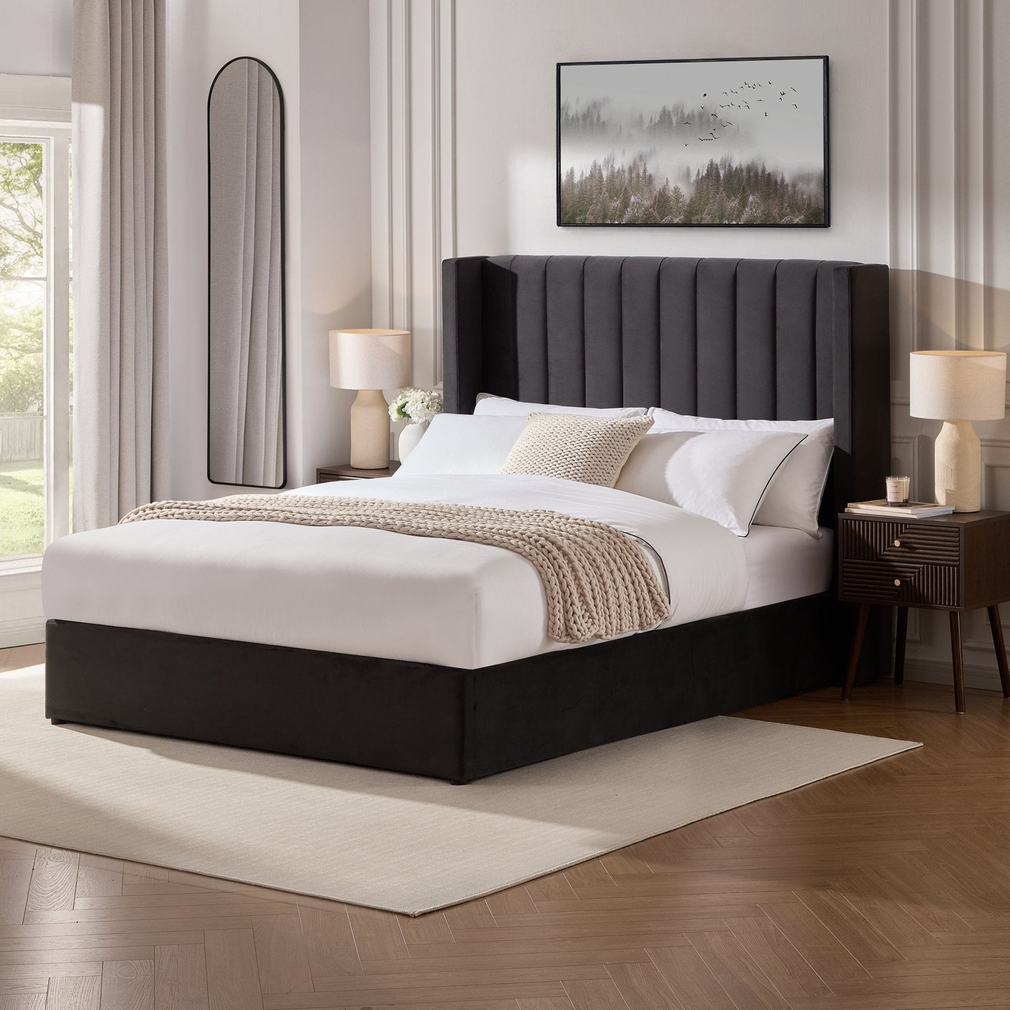 Madison Ottoman Storage Bed - Ink