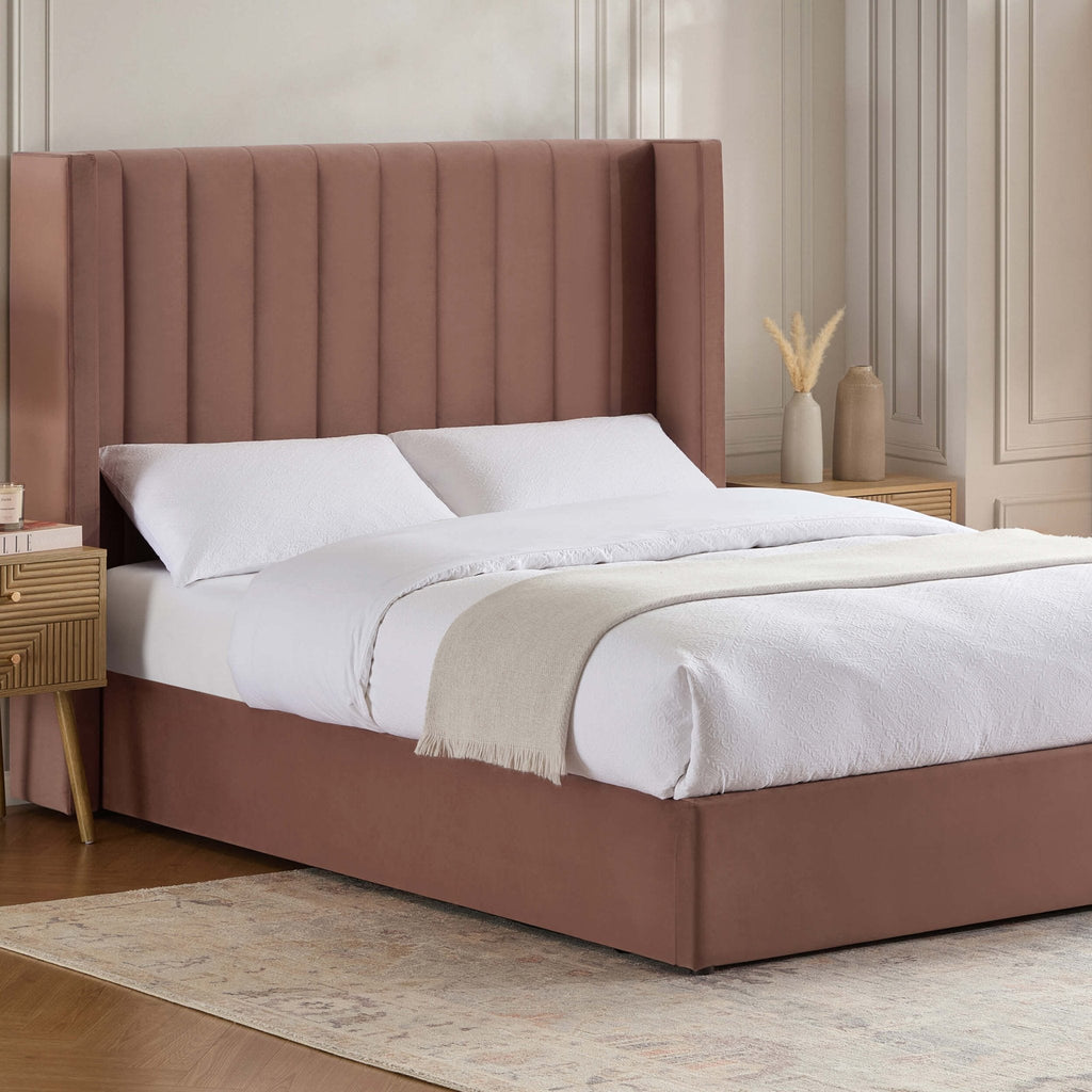Madison Ottoman Storage Bed - Mauve