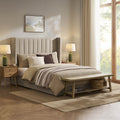 Madison Ottoman Storage Bed - Oatmeal