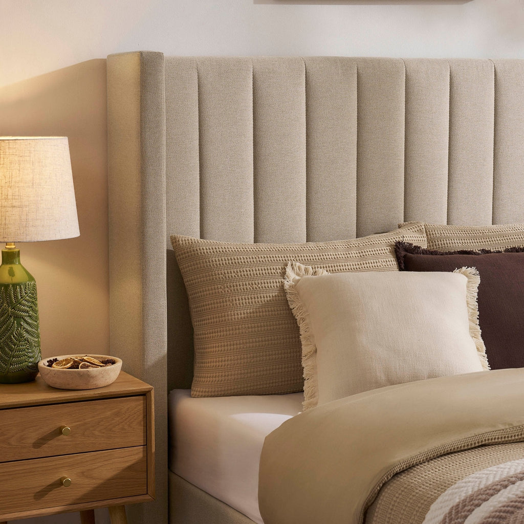 Madison Ottoman Storage Bed - Oatmeal