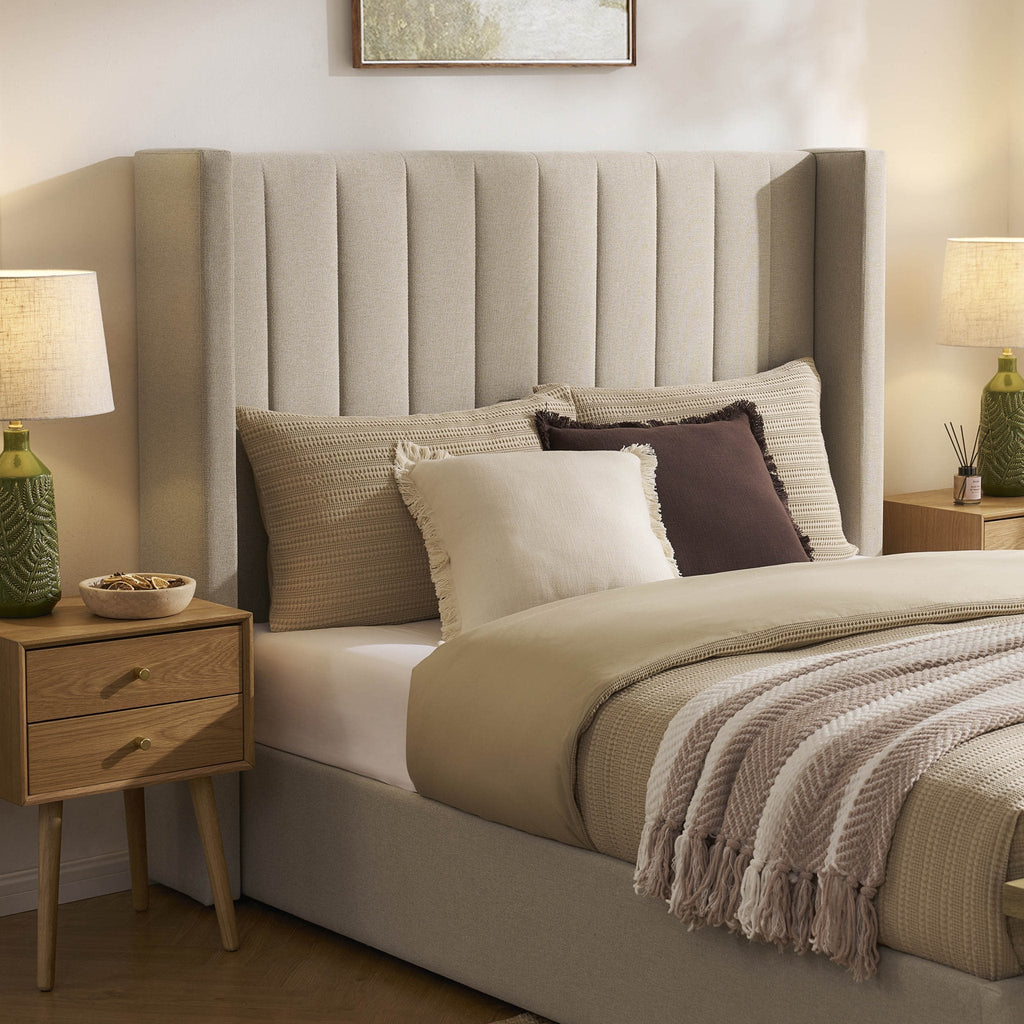 Madison Ottoman Storage Bed - Oatmeal