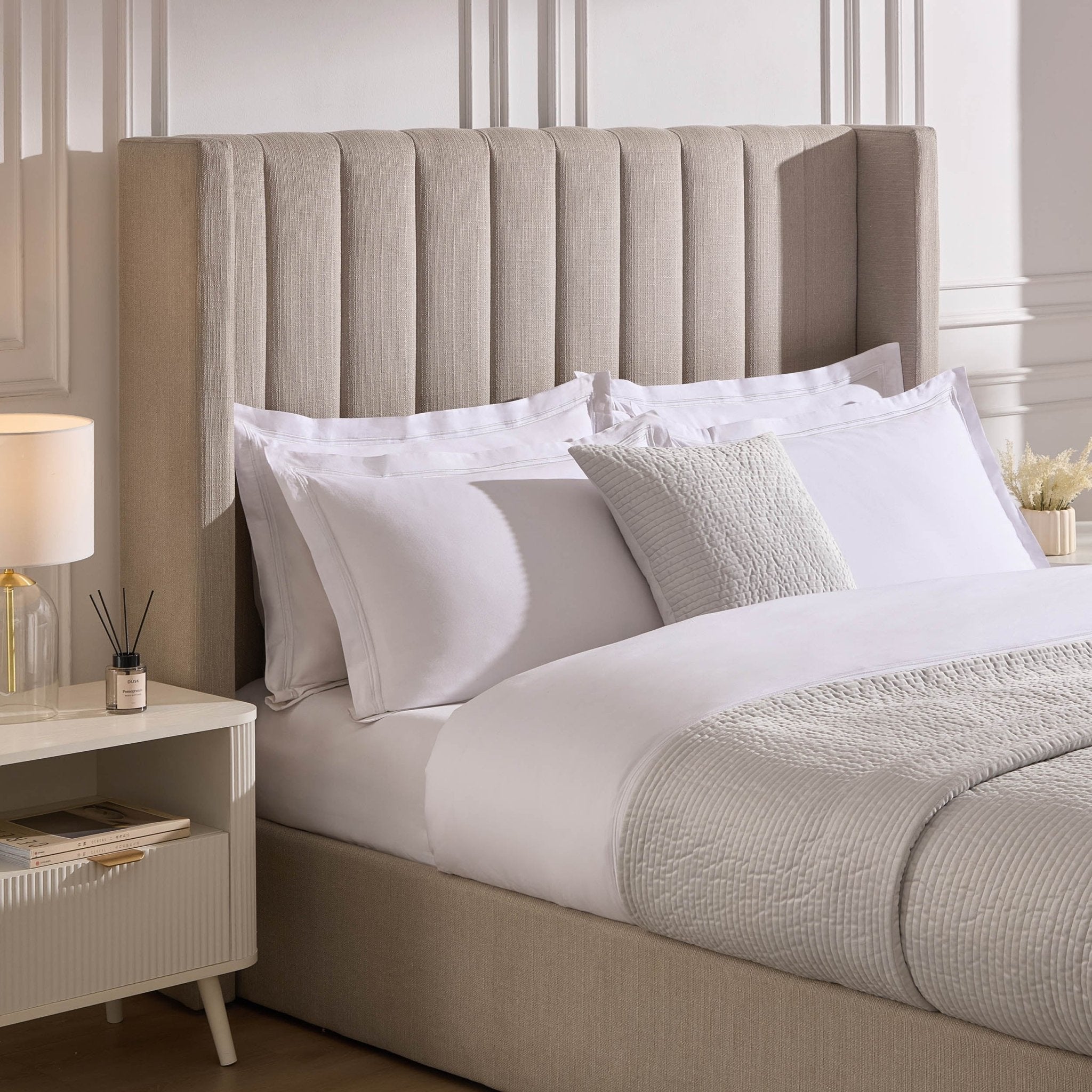 Madison Ottoman Storage Bed - Stone Grey