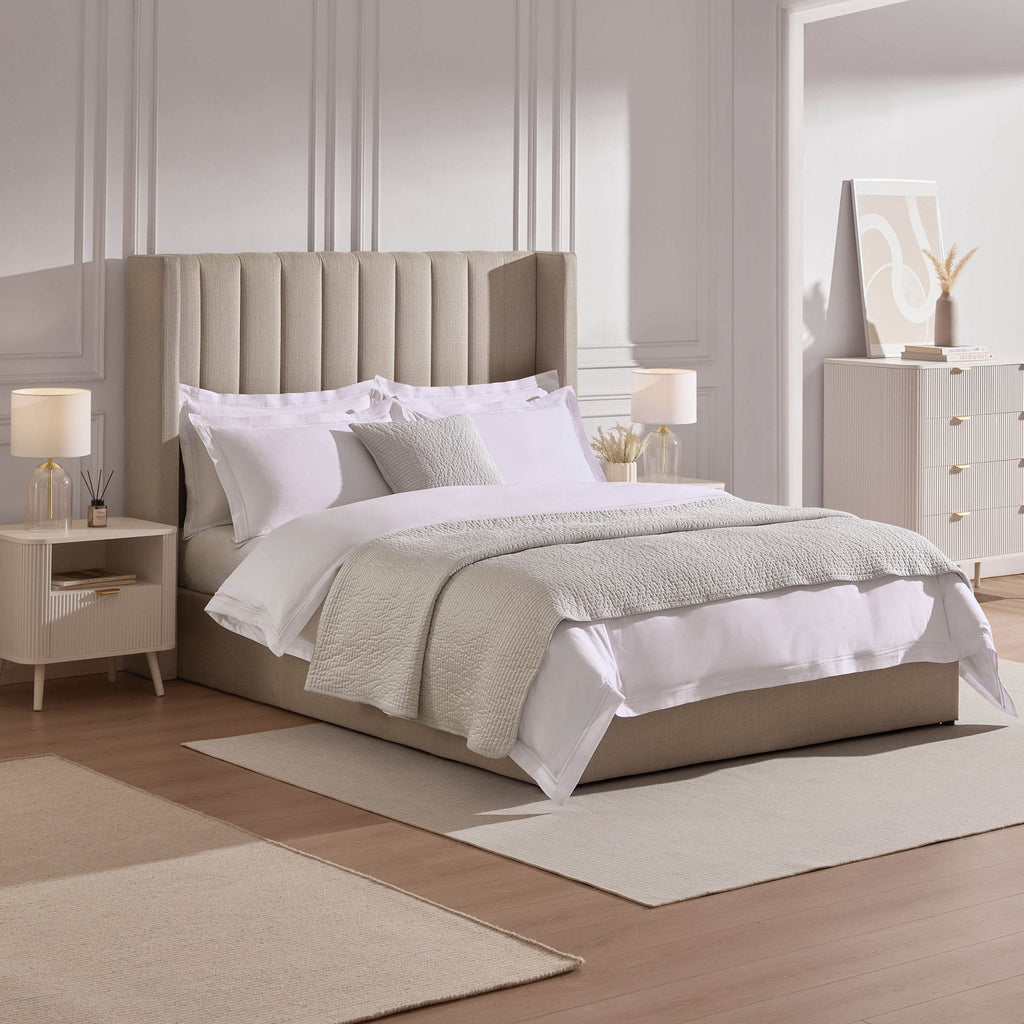 Madison Ottoman Storage Bed - Stone Grey