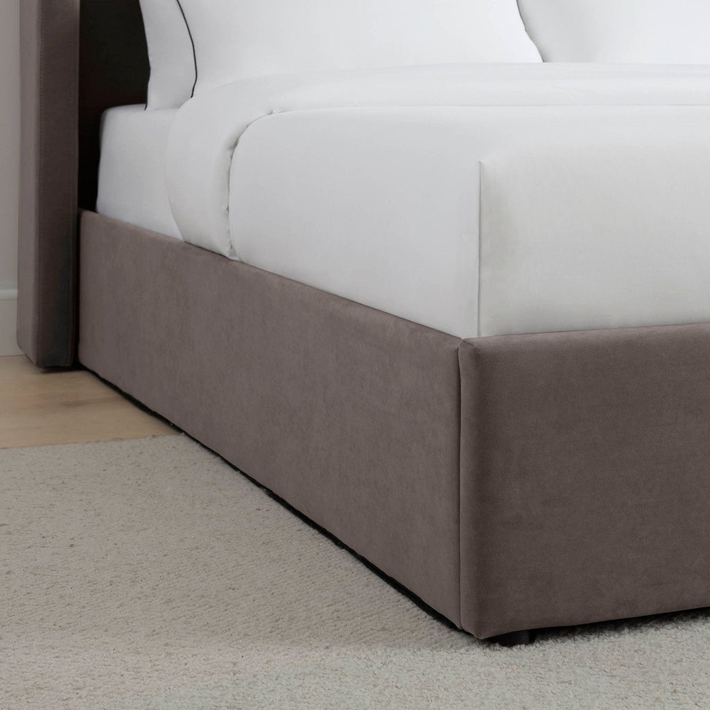 Madison Ottoman Storage Bed - Taupe