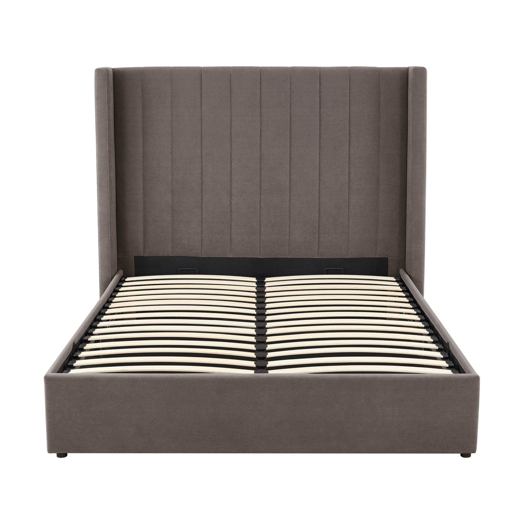 Madison Ottoman Storage Bed - Taupe