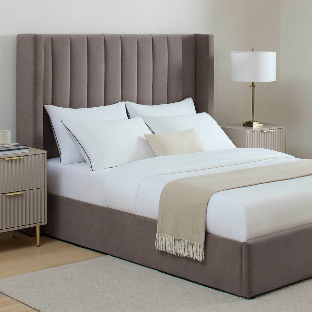 Madison Ottoman Storage Bed - Taupe