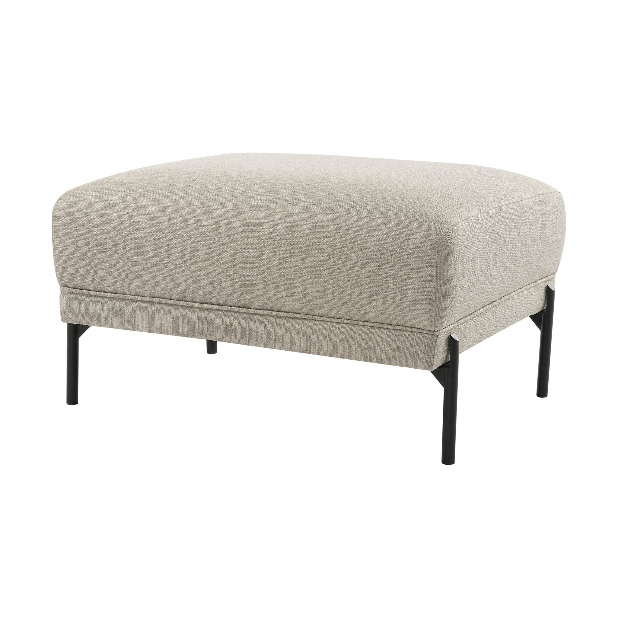 Madison Pouffe - Stone Grey