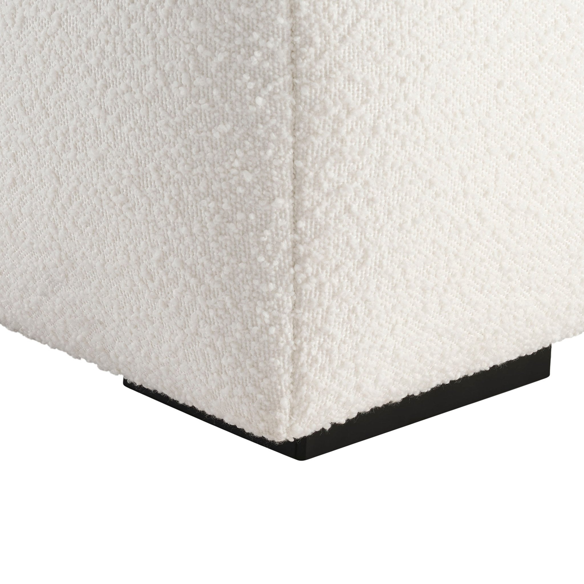 Manhattan Boucle Pouffe - Off White