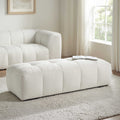 Manhattan Boucle Pouffe - Off White