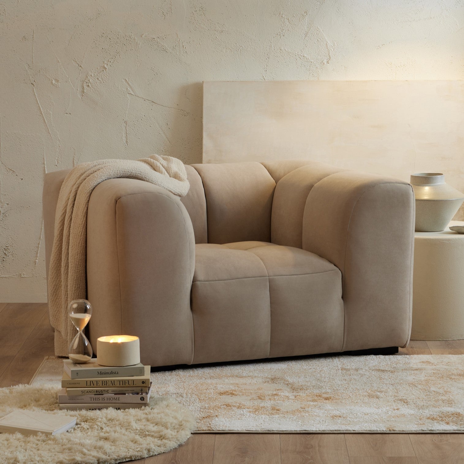 Manhattan Loveseat - Stone