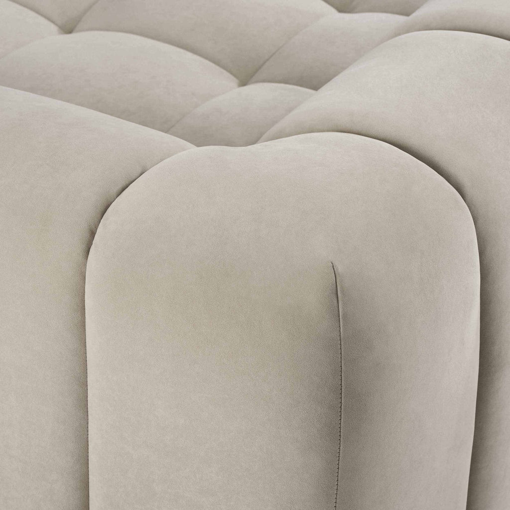 Manhattan Right Hand Large Chaise Sofa - Stone