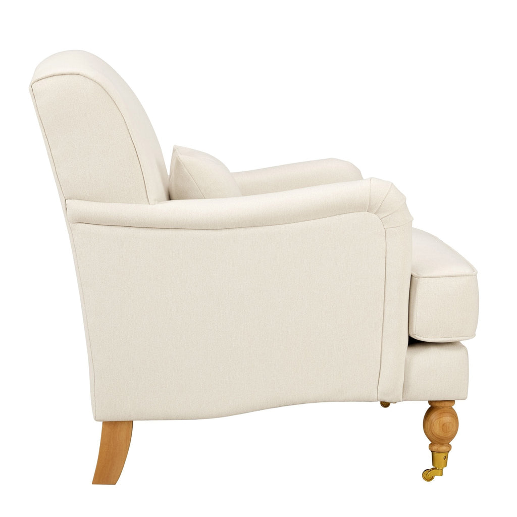 Mara Armchair - Cream Linen