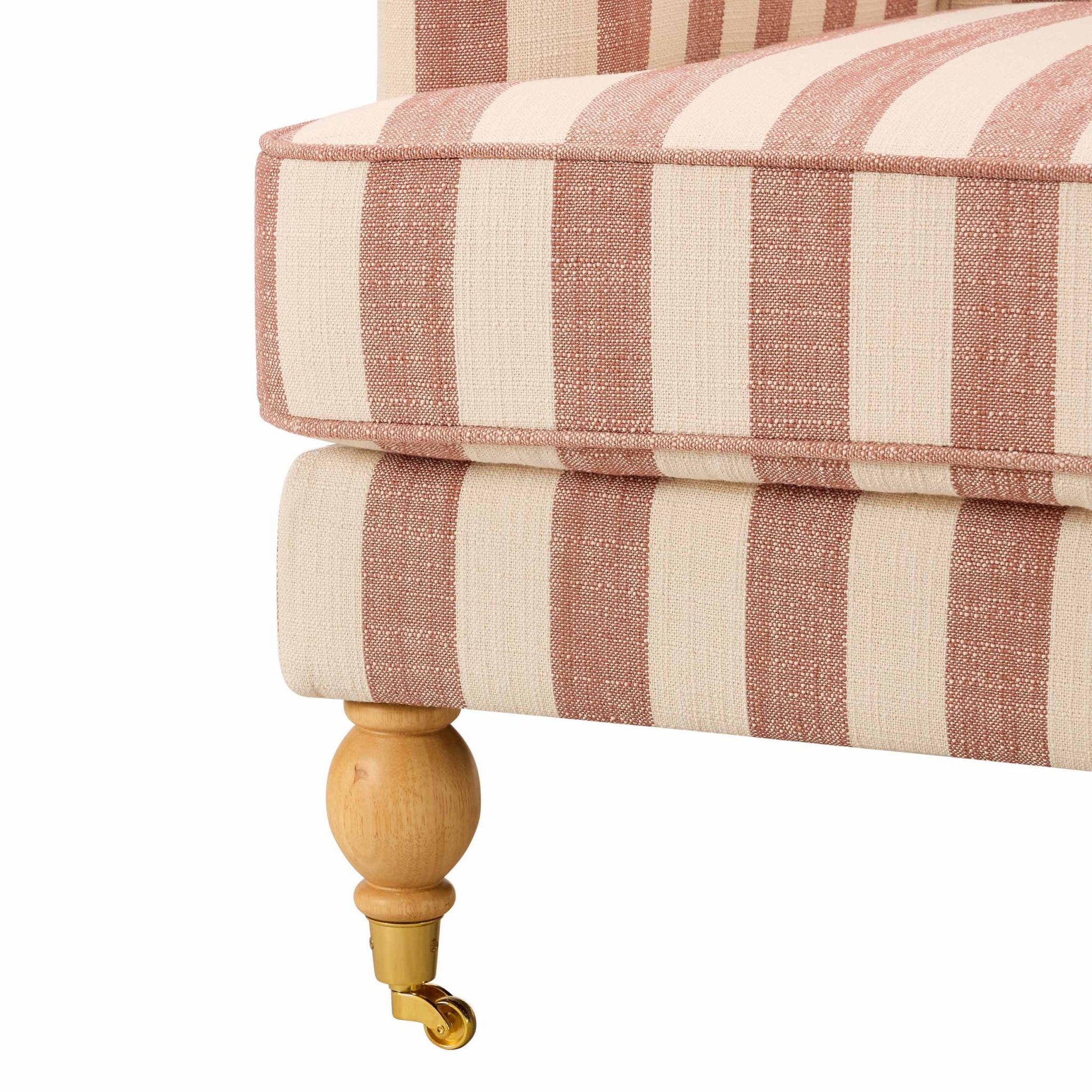 Mara Armchair - Raspberry Stripe