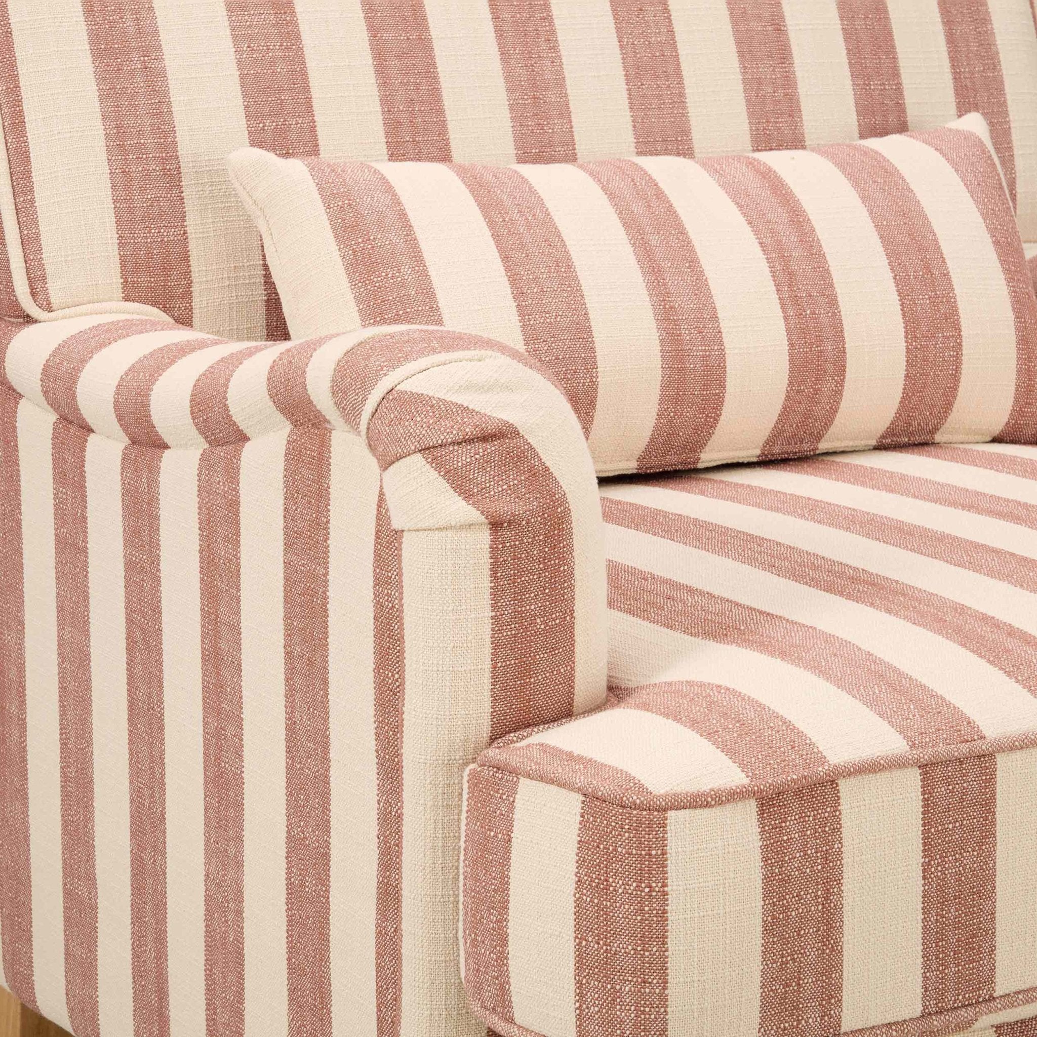 Mara Armchair - Raspberry Stripe