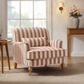Mara Armchair - Raspberry Stripe
