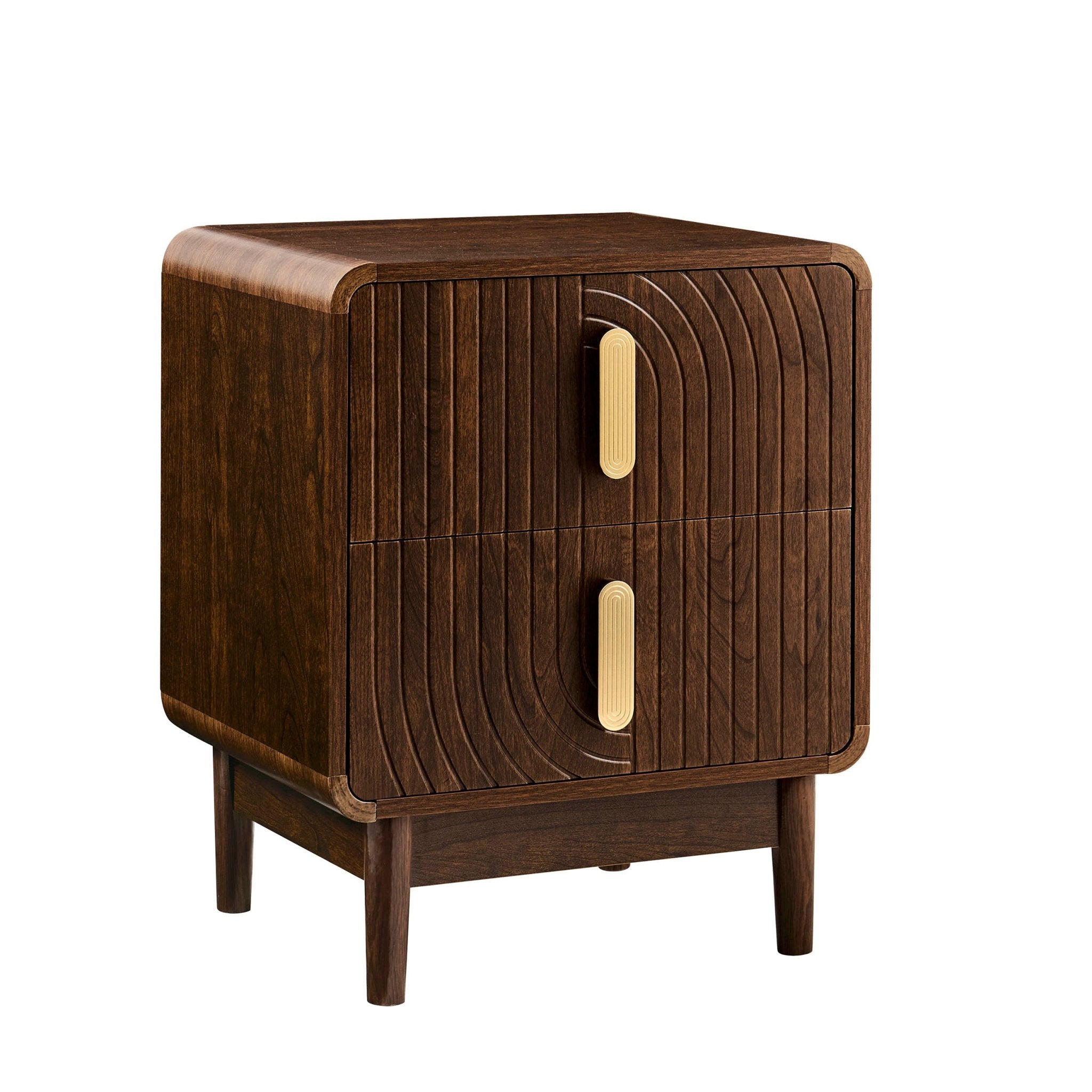 Marnie 2 Drawer Bedside Table - Walnut