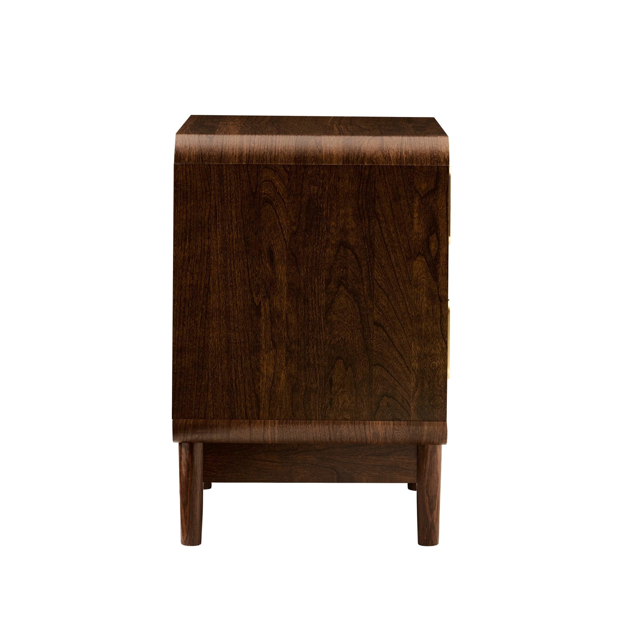 Marnie 2 Drawer Bedside Table - Walnut