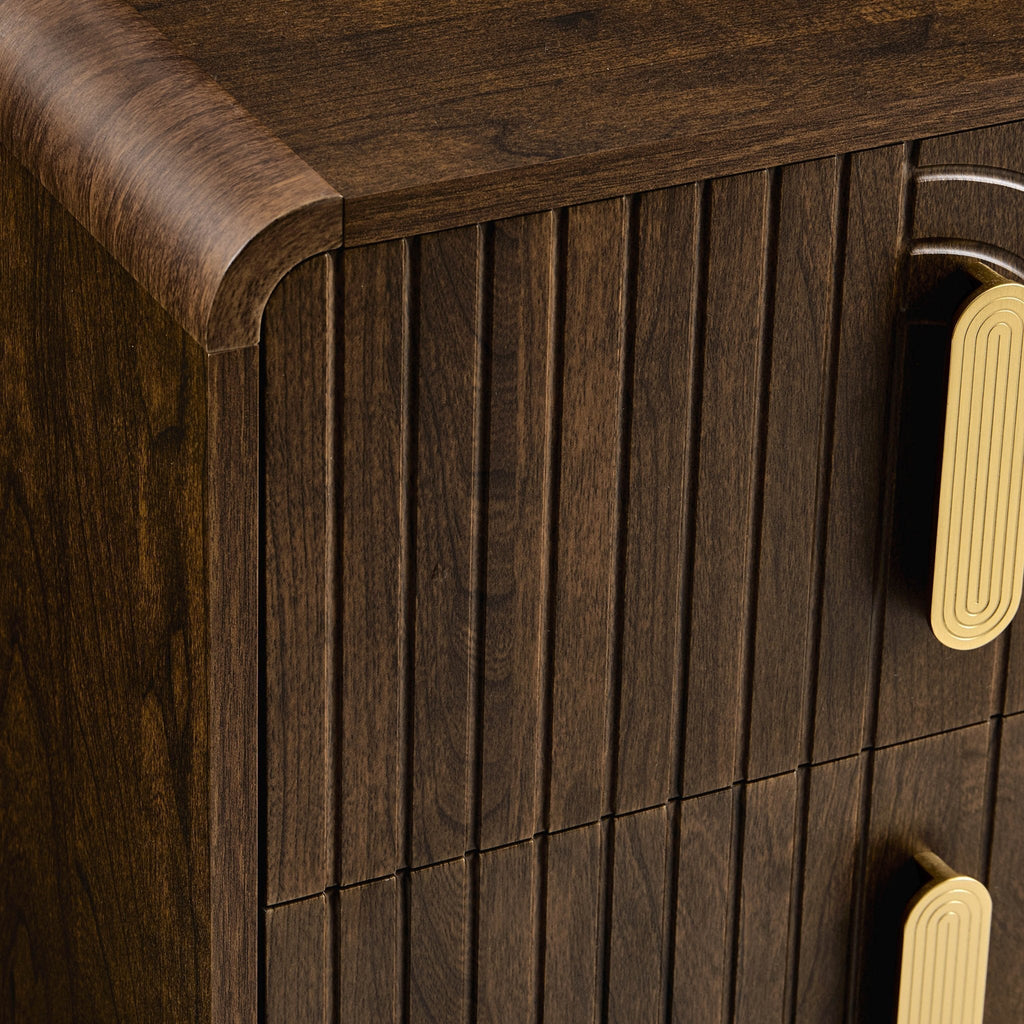 Marnie 2 Drawer Bedside Table - Walnut
