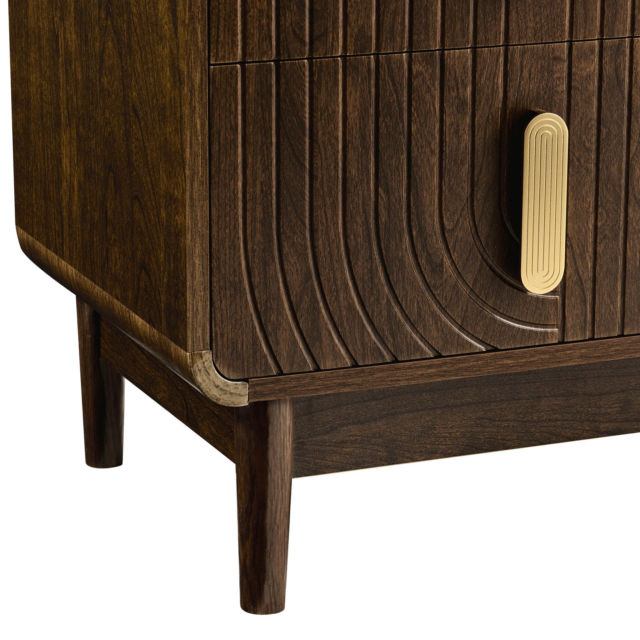 Marnie 2 Drawer Bedside Table - Walnut