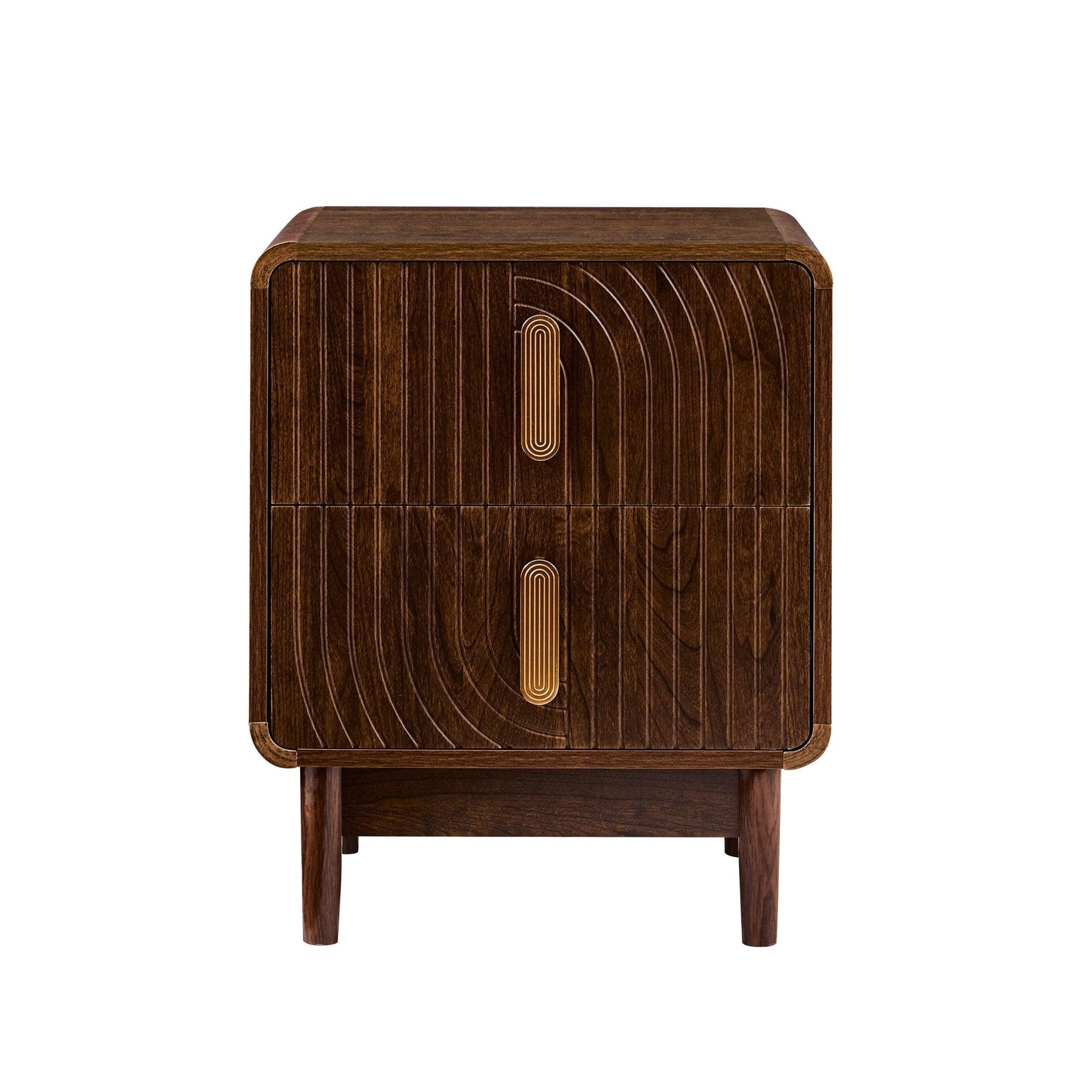 Marnie 2 Drawer Bedside Table - Walnut