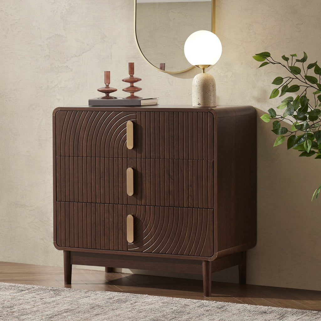 Marnie 3 Drawer Chest - Walnut